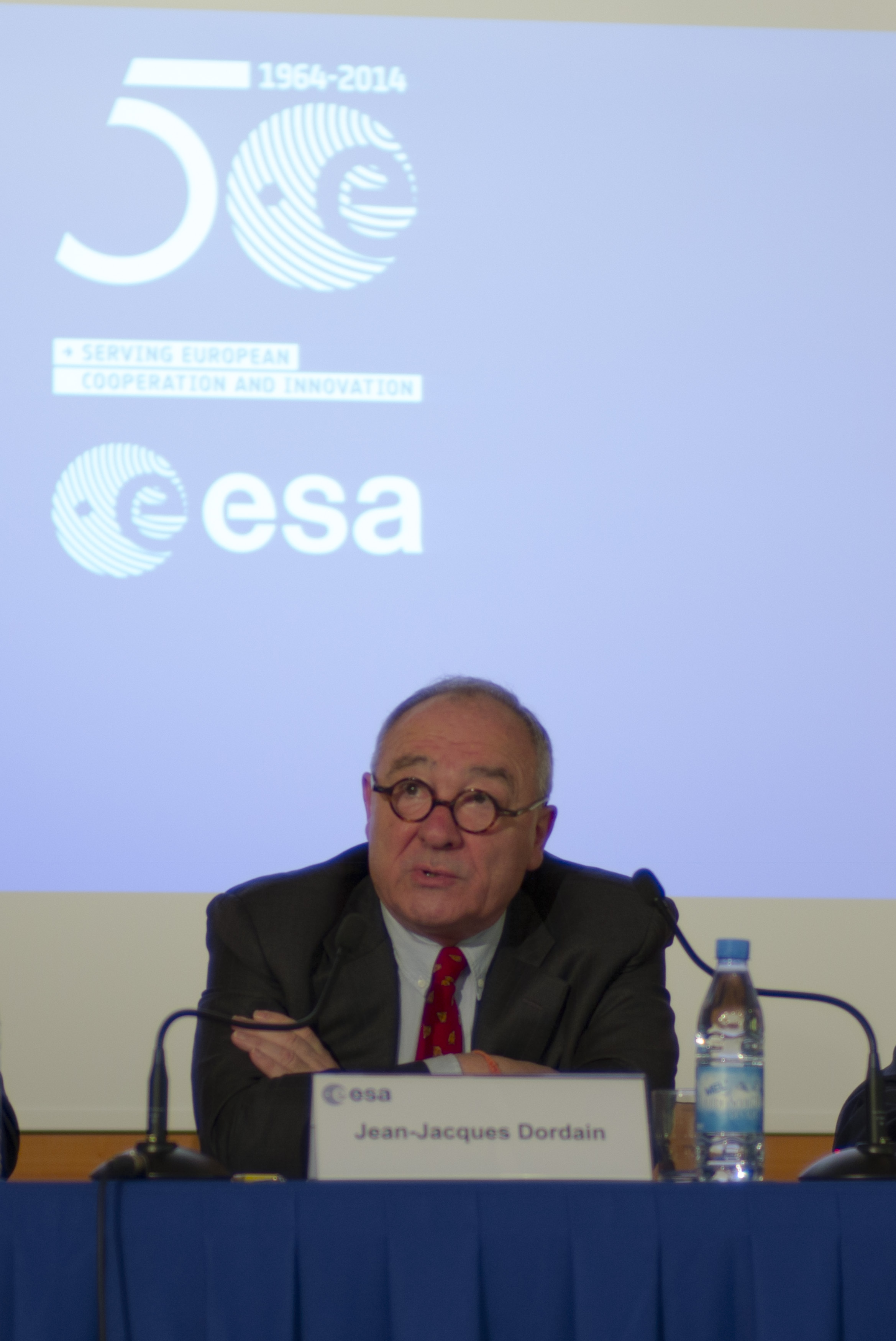 ESA’s Dordain Unapologetic about Galileo at Wide-Ranging Press Conference
