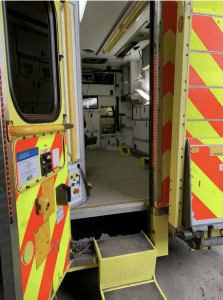 Connected Ambulance Interior. Both photos courtesy Satellite Applications Catapult.