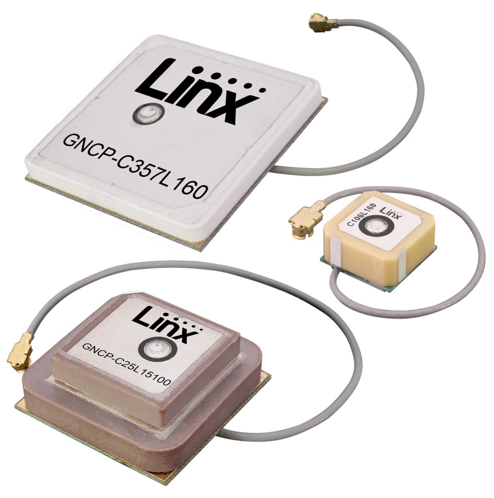 Linx Technologies Introduces 7 GNSS Active Ceramic Patch Antennas