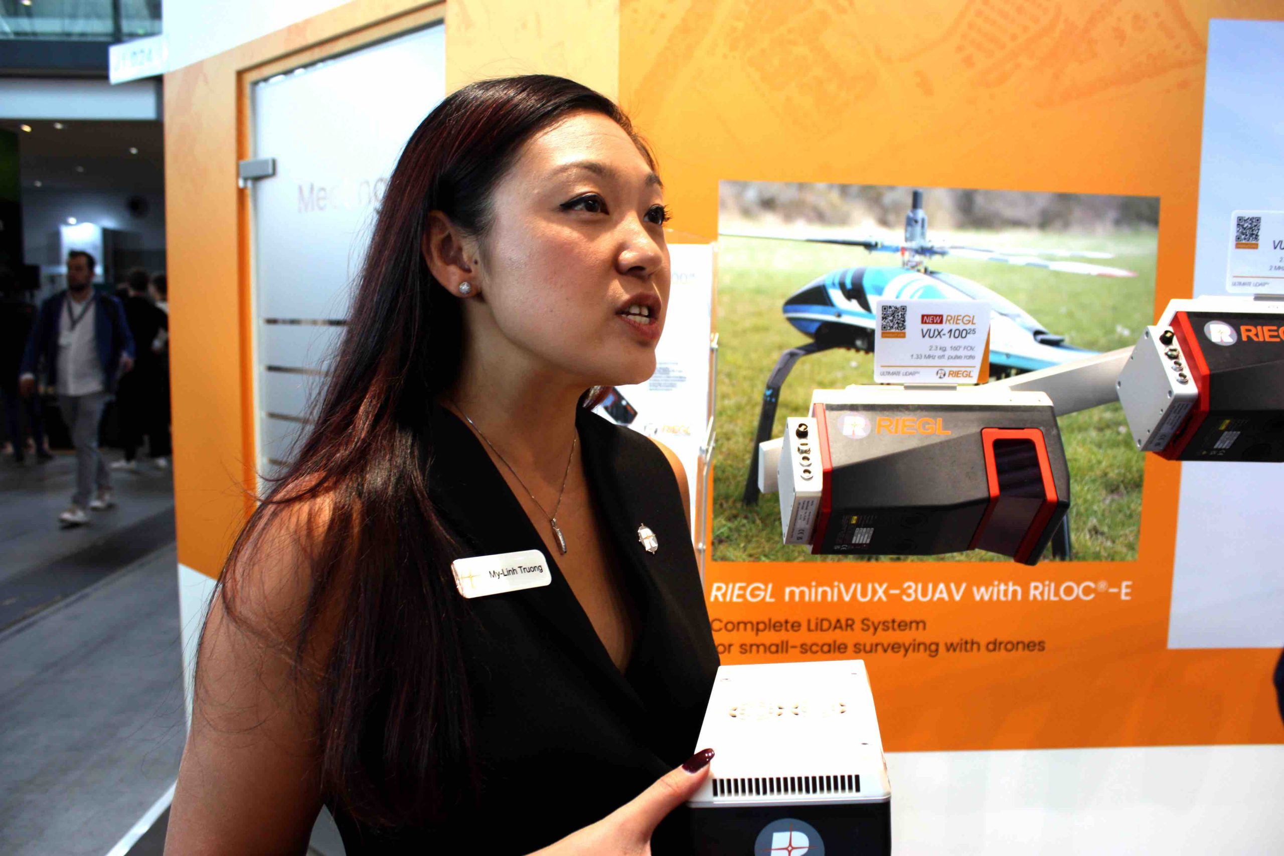 Riegl’s My-Linh Truong at InterGEO 2024