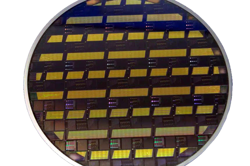 Luxtelligence lithium niobate wafer; Image courtesy Luxtelligence