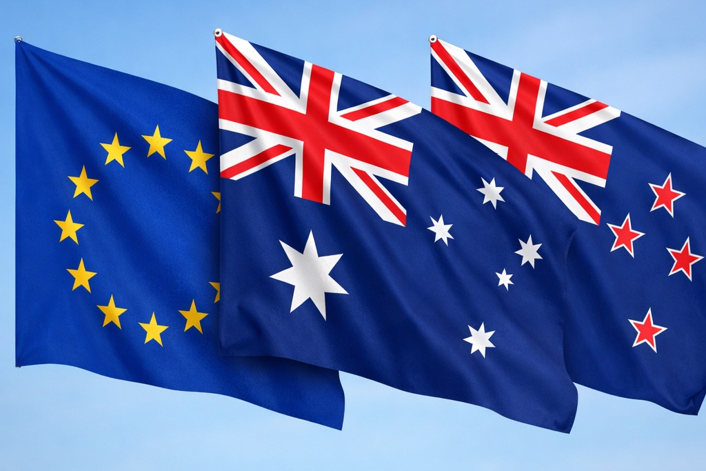 European, Australian and New Zealand partnership in navigation.Image courtesy eImage