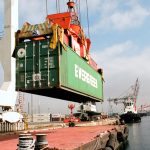 LOCFIT satellite uplinks for position bounding of shipping containers; Photo by Peter Gutierrez