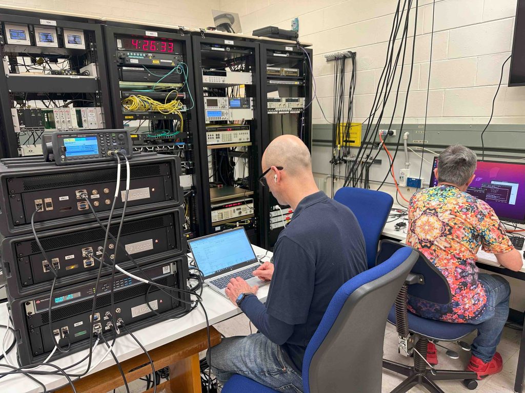 Locata TBase time transfer units in use at Australia’s NMI Labs, Sydney